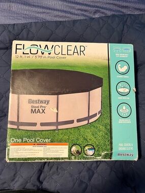 Bestway Flowclear Steel Pro Max Pool Cover - Black